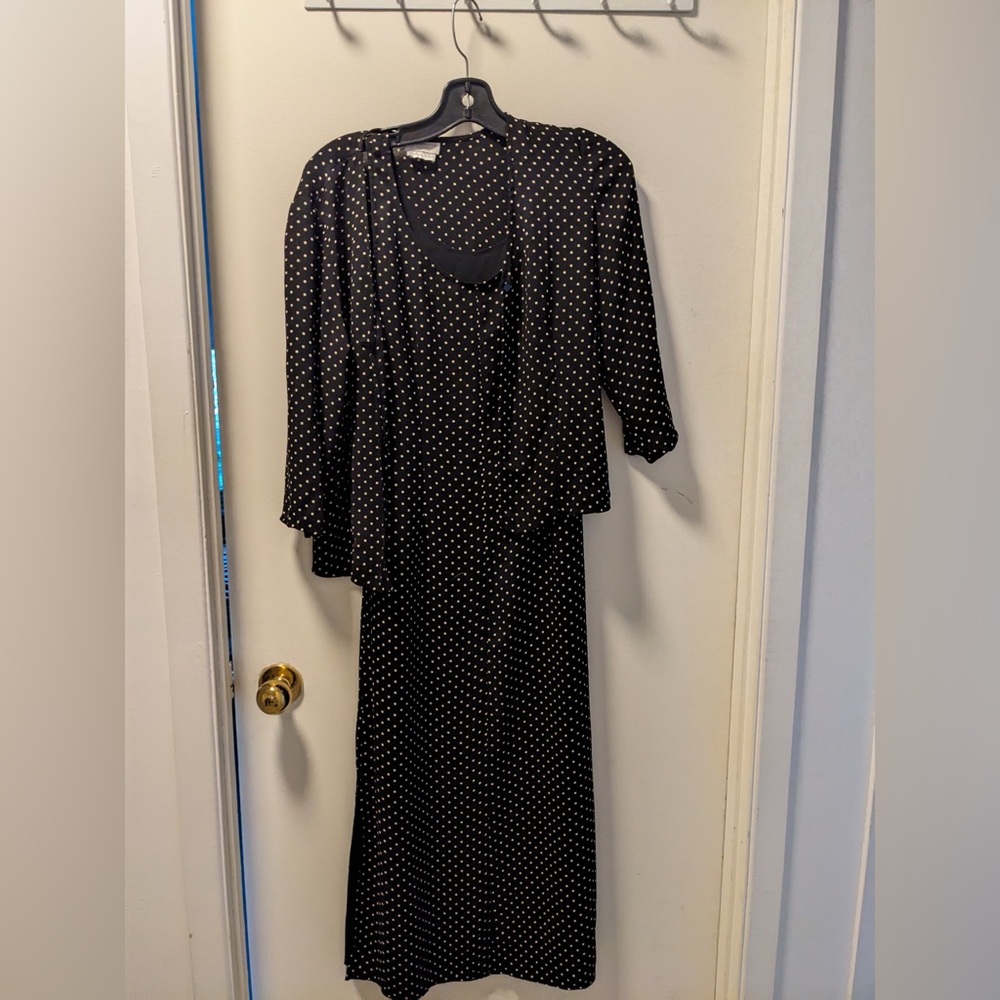 Liz Claiborne Black and White Geometric Dress set